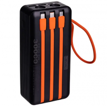 Повербанк LEVINO 30000 mAh USB-C/USB-A 3 шнури в комплекті